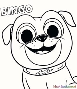 Bingo Puppy hond kleurplaat