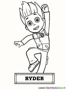 kleurplaat paw patrol ryder