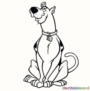 scooby doo kleurplaat
